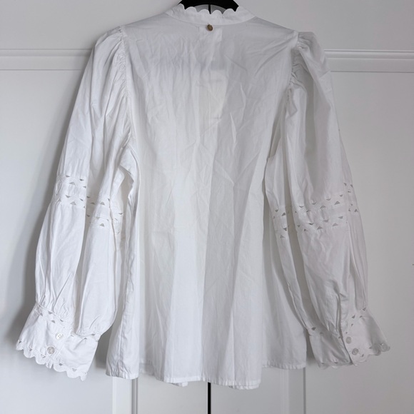 NWT Antik Batik Rodo Blouse White Size L - Picture 5 of 12